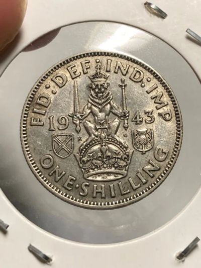 Лот: 20006993. Фото: 1. Великобритания 1 шиллинг, 1943... Великобритания и острова