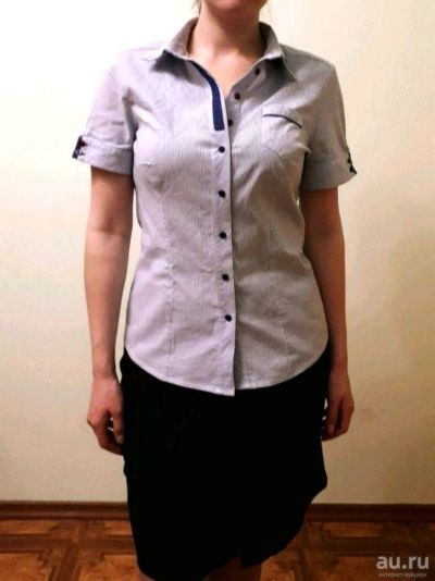 Лот: 13745224. Фото: 1. Рубашка с коротким рукавом. Блузы, рубашки