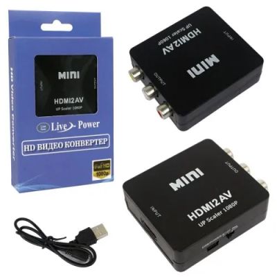 Лот: 25709722. Фото: 1. Конвертер-переходник MINI HDMI2AV... Дата-кабели, переходники