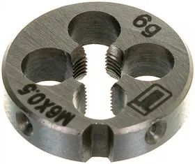 Лот: 19997346. Фото: 1. Плашка М6 х 0,5 мм, Сибртех 77015. Ручной инструмент