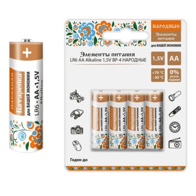 Лот: 24123002. Фото: 1. Батарейка TDM Electric, АА (LR6... Батарейки, аккумуляторы, элементы питания