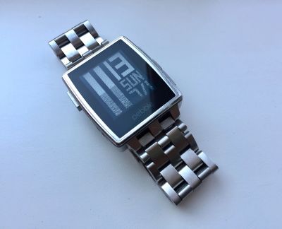 Лот: 11738626. Фото: 1. Pebble steel. Смарт-часы, фитнес-браслеты, аксессуары