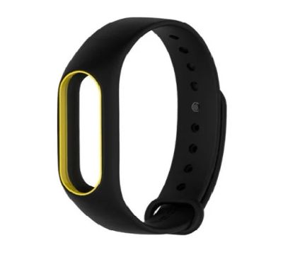 Лот: 9836379. Фото: 1. Ремешок Xiaomi Mi Band 2 Черно-зеленый... Ремешки, браслеты