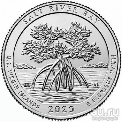 Лот: 19950394. Фото: 1. США 25 центов 2020 года. Виргинские... Америка