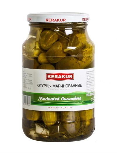 Лот: 3514404. Фото: 1. Огурцы маринованные Керакур 950... Консервы