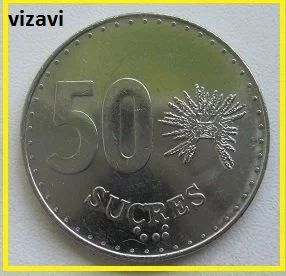Лот: 16314496. Фото: 1. Эквадор 50 сукре 1988 (8). Америка