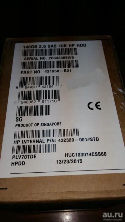 Лот: 8189162. Фото: 1. HDD для сервера HP 432320 - 001... Жёсткие диски (HDD)