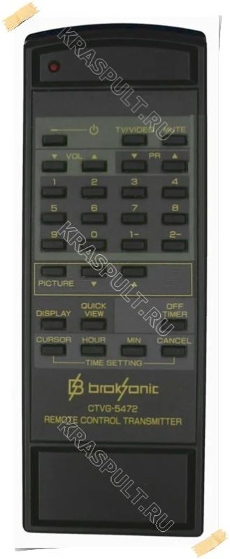Лот: 15908086. Фото: 1. Пульт BROKSONIC CTVG-5472. Пульты ДУ