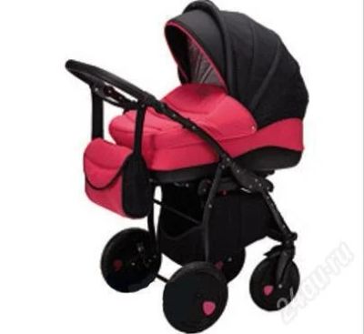 Лот: 2866055. Фото: 1. Коляска Tutis Zippy 2 в 1 Малиновая... Коляски