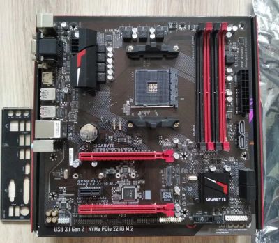 Лот: 25253019. Фото: 1. Материнская плата Gigabyte GA-AB350M... Материнские платы