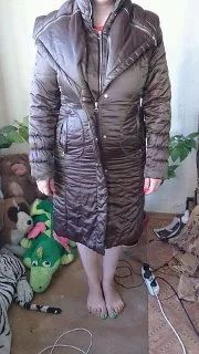 Лот: 4368978. Фото: 1. пуховик коричневый. Верхняя одежда