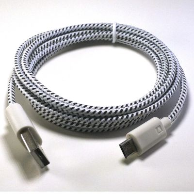 Лот: 3980307. Фото: 1. Кабель тканевый micro-USB для... Дата-кабели, переходники