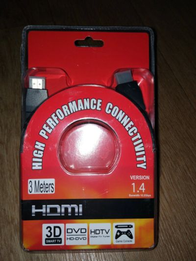 Лот: 11957882. Фото: 1. Кабель hdmi-hdmi 3m. Шнуры, кабели, разъёмы