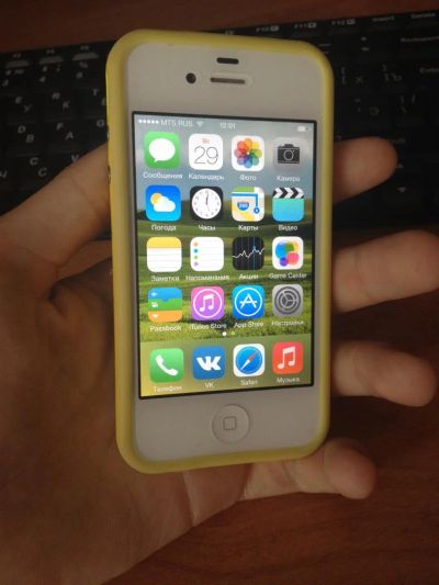 Лот: 4254240. Фото: 1. iPhone 4s (White) 16GB РСТ (Полный... Смартфоны