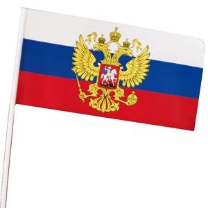 Лот: 7409530. Фото: 1. Флажок / флаг бумажный с российской... Флаги, гербы