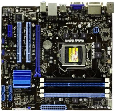 Лот: 2004260. Фото: 1. asus-1155 + samsung 4096 очень... Материнские платы