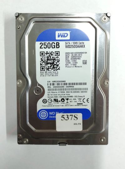 Лот: 18925751. Фото: 1. Жесткий диск SATA-III 3,5 WD2500AAKX... Жёсткие диски (HDD)