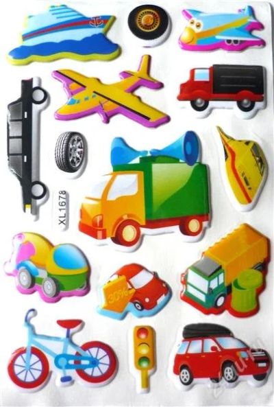 Лот: 2317006. Фото: 1. наклейка объемная машинки новые. Другое (игрушки)