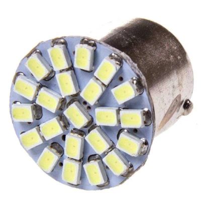 Лот: 12933292. Фото: 1. Автолампа диод S25 12V22SMD 1... Оптика и освещение