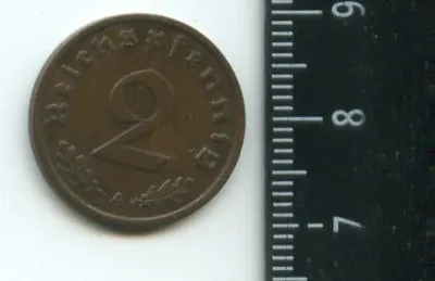 Лот: 25410539. Фото: 1. (№ 6909 ) Германия 2 Пфенига 1938... Германия и Австрия