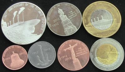 Лот: 6739148. Фото: 1. Остров Редонда (Антилы) 7 монет... Америка