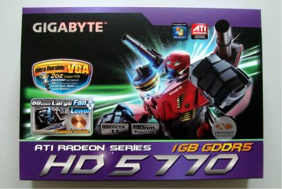 Лот: 3778037. Фото: 1. GIigabyte Radeon HD 5770 Игровая... Видеокарты
