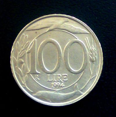Лот: 143093. Фото: 1. Италия 100 лир 1994 г. Европа