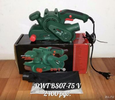 Лот: 9054860. Фото: 1. Продам ленточную шлифмашину DWT... Электроинструмент