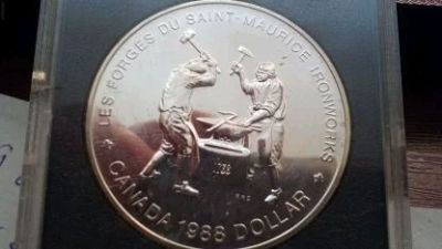 Лот: 11424202. Фото: 1. Доллар канада серебро 23.33 оригинал. Америка