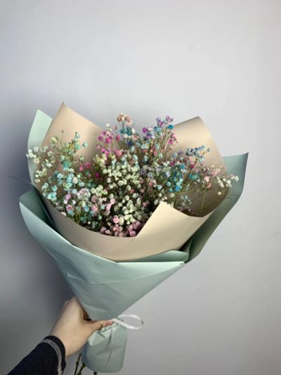 Лот: 25635679. Фото: 1. 7. Букет- комплимент из сухоцветов... Свежие цветы