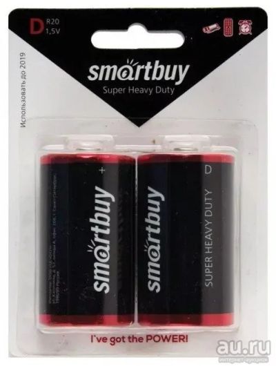 Лот: 16958784. Фото: 1. Батарейка D(R20) Smartbuy 1шт... Батарейки, аккумуляторы, элементы питания