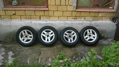 Лот: 7705839. Фото: 1. резина на литых дисках ВАЗ классика... Шины на дисках