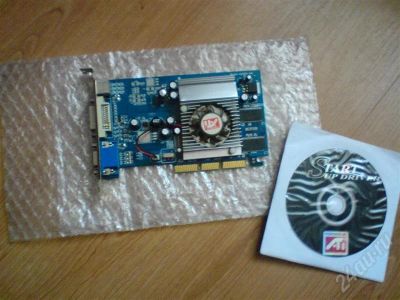Лот: 304773. Фото: 1. Ati Radeon 9600 pro 256mb W/TV... Видеокарты