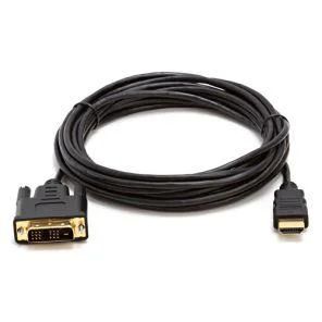 Лот: 4810496. Фото: 1. Кабель HDMI-DVI 3м Tv-Com - позолоченные... Шлейфы, кабели, переходники