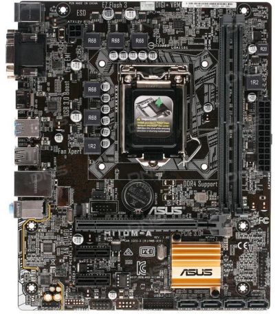 Лот: 12208192. Фото: 1. Материнская плата ASUS H110M-A... Материнские платы