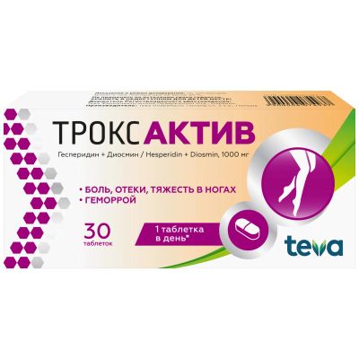 Лот: 23717011. Фото: 1. Троксактив таб. п о плен. 1000мг... Лекарства