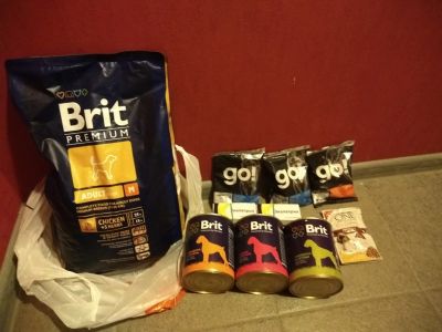 Лот: 12009369. Фото: 1. Корм для собак Brit + Go! + Purina... Корма