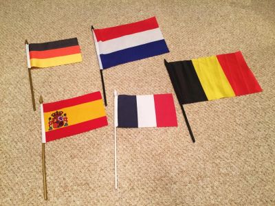 Лот: 8847203. Фото: 1. Флаг Германии, Нидерландов, Испании... Флаги, гербы