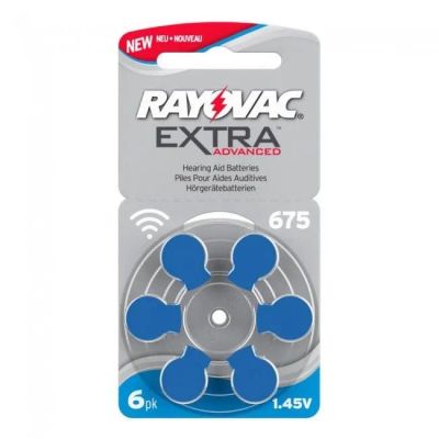 Лот: 22143525. Фото: 1. RAYOVAC ZA675\6BL EXTRA. Батарейки, аккумуляторы, элементы питания