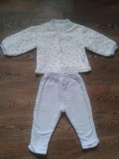 Лот: 6373618. Фото: 1. Теплый костюм Babyra из х/б на... Костюмы, пиджаки, комбинезоны