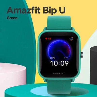 Лот: 17237652. Фото: 1. Amazfit BIP U - смарт часы с датчиком... Смарт-часы, фитнес-браслеты, аксессуары