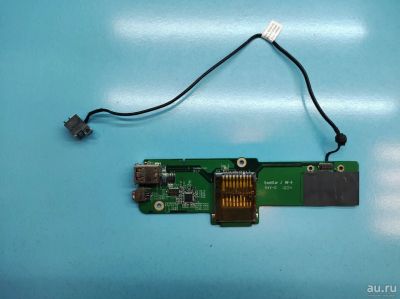 Лот: 18477938. Фото: 1. Б/У плата с разъемами USB, картридером... Платы расширения, контроллеры, доп. порты