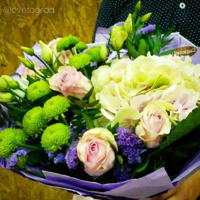 Лот: 7081351. Фото: 1. Цветы . Букет от Цветограда... Свежие цветы