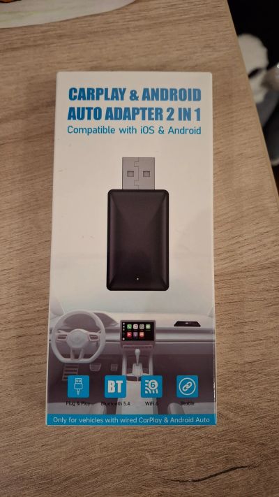 Лот: 25193017. Фото: 1. Беспроводной адаптер carplay android... Зарядные устройства, блоки питания, адаптеры сетевые для смартфонов