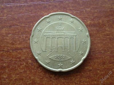 Лот: 1375896. Фото: 1. 20 евроцентов Германия. Европа
