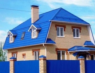 Лот: 16317468. Фото: 1. Металлочерепица Синий (рал 5005... Кровельные материалы