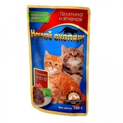 Лот: 14483912. Фото: 1. Ночной охотник Телятина/Индейка... Корма