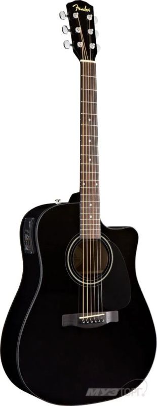 Лот: 4451215. Фото: 1. Fender CD-60CE dreadnought black... Гитары