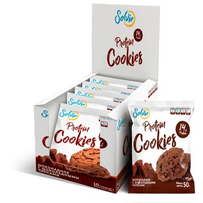Лот: 18820135. Фото: 1. Solvie Protein Cookies 50 гр... Диетическое питание
