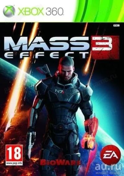 Лот: 13346188. Фото: 1. Mass Effect 3 [Xbox 360 русская... Игры для консолей